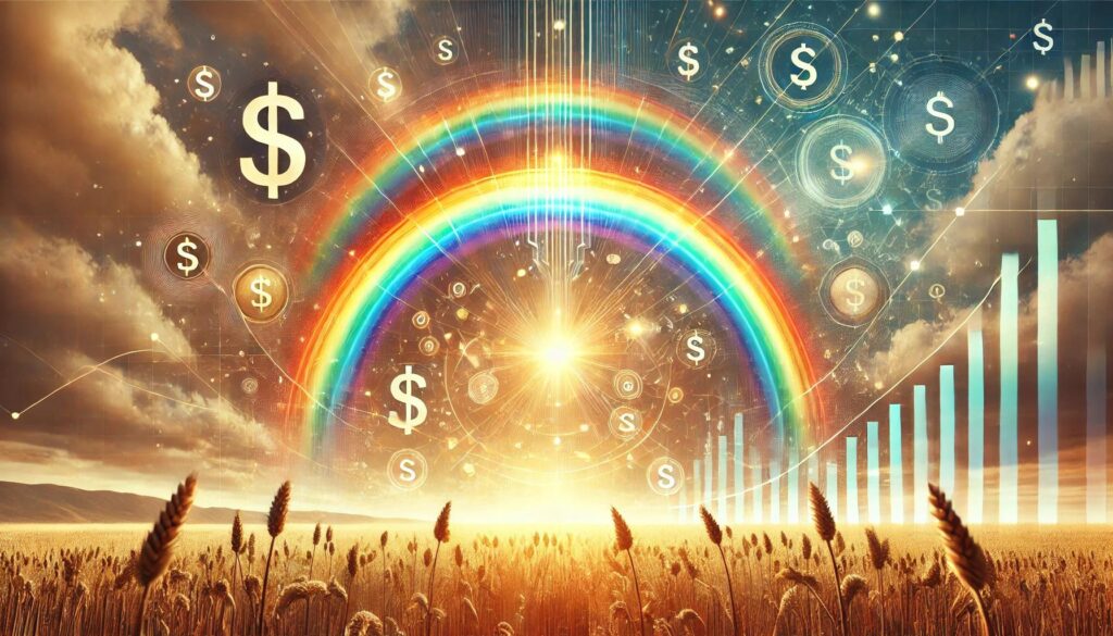 ダブルレインボー待ち受けの効果と2025年の金運アップ方法