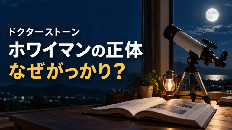 ドクターストーンのホワイマンの正体にがっかり?理由と残された謎