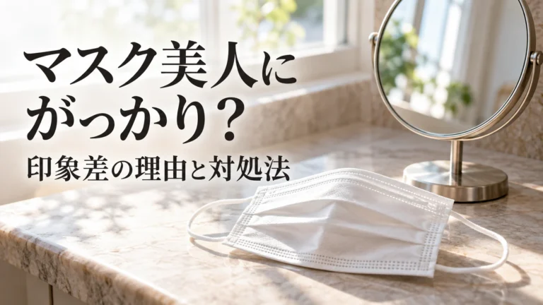 マスク美人にがっかり?印象が変わる理由と言われたときの対処法